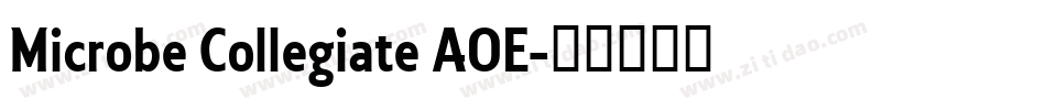 Microbe Collegiate AOE字体转换